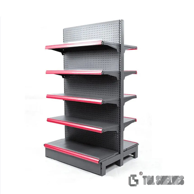 Durability Supermarket Grocery Rack , Gondola Supermarket Shelving Systems MultiLayers